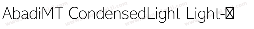 AbadiMT CondensedLight Light字体转换